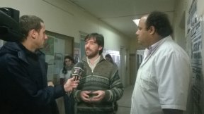 Nicolás del Caño visitó el Hospital Alejandro Posadas