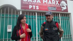 Hora y lugar de votación de Raúl Godoy y Natalia Hormazabal del Frente de Izquierda