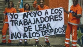 ¡Toda la solidaridad con los obreros de Lear!