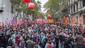 Con marcha y acto al BCRA, el Frente de Izquierda repudiará el ajuste y al FMI