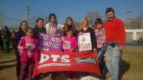 Alejandrina Barry participó de un acto para exigir la aparición con vida de Diana Colman