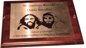 Conmovedor homenaje a Darío y Maxi