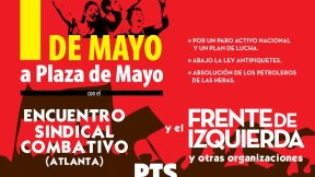 de Mayo: Con la izquierda y el sindicalismo combativo
