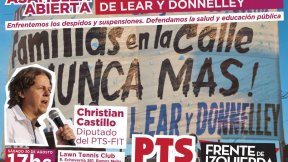 Asamblea abierta del PTS Oeste con Christian Castillo y los obreros de Lear y Donnelley 