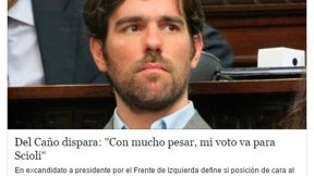 Del Caño denunció operación que difunde falsas declaraciones suyas