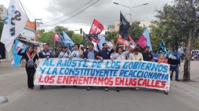 Masiva movilización contra la reforma de la Constitución jujeña de Morales