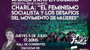 Este jueves charla: "El feminismo socialista y los desafíos del movimiento de mujeres" con Andrea D´atri