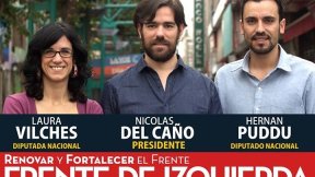 Cierre de campaña de la lista “Renovar y Fortalecer” el Frente de Izquierda