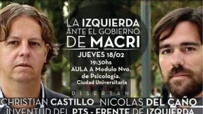 Charla debate "La Izquierda ante el gobierno de Macri"