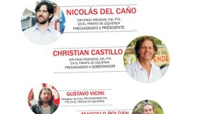 Los diputados Nicolás del Caño y Christian Castillo en Mar del Plata