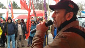 El Frente de Izquierda cerró su campaña en el barrio Parque Industrial