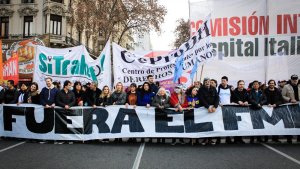 Masiva movilización en Plaza de Mayo: la izquierda y decenas de organizaciones contra el ajuste y el FMI