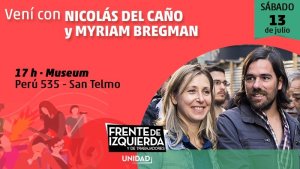 Nicolás del Caño y Myriam Bregman lanzan la campaña del FIT Unidad en la Ciudad de Buenos Aires